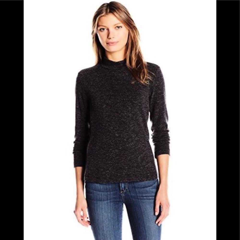 Calvin Klein Textured Mock Neck Top